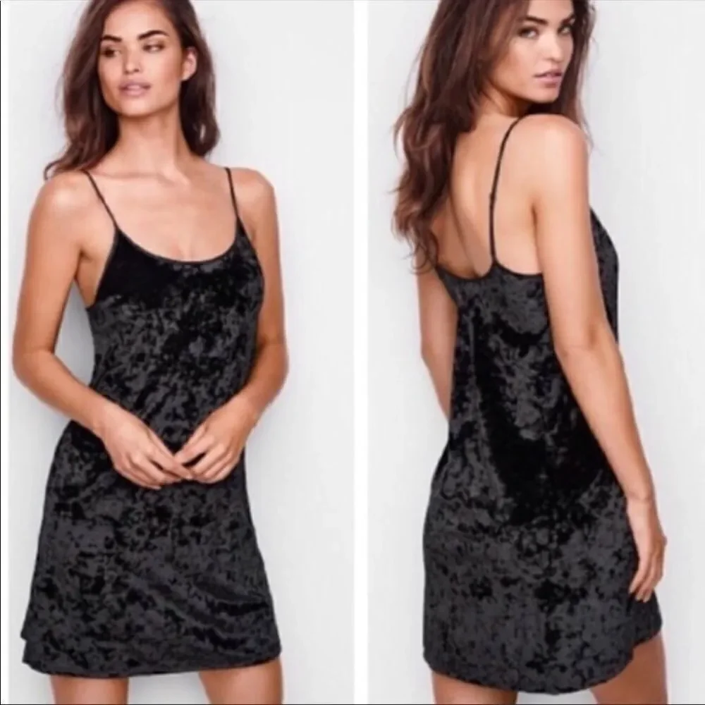 Victorias Secret LUXE Crushed velvet slip dress Nightgown Sleep dress